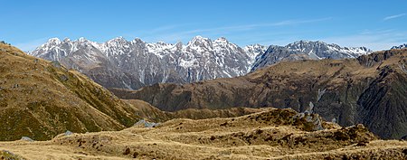 Fail:Main Divide from Yeats Ridge Hut, West Coast Region, New Zealand.jpg