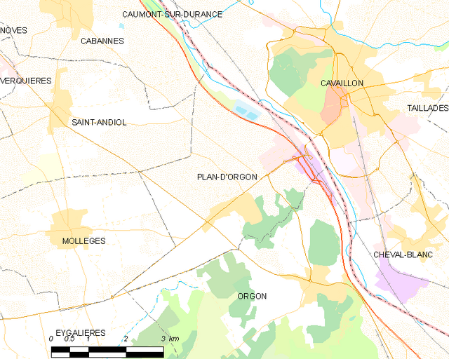 Plan-d'Orgon - Localizazion