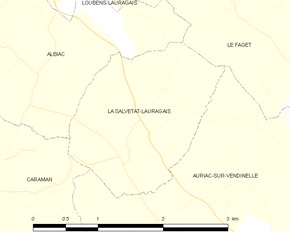 Poziția localității La Salvetat-Lauragais