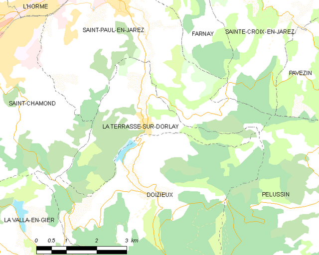 La Terrasse-sur-Dorlay - Localizazion