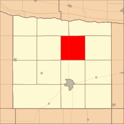 Map highlighting Center Township, Phelps County, Nebraska.svg