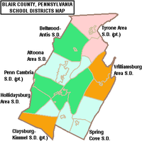 Mapa Blair County Pennsylvania School Districts.png