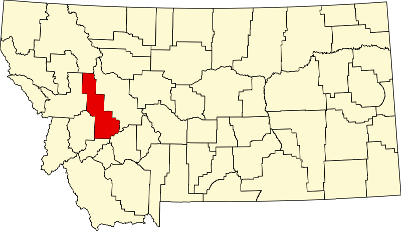 صورة:Map of Montana highlighting Powell County.svg