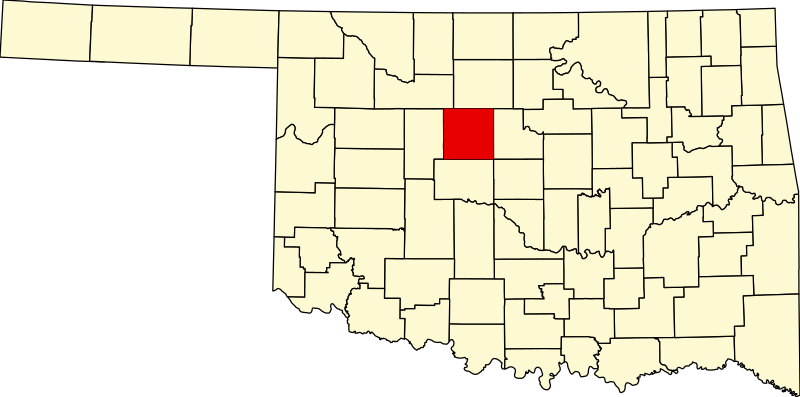 صورة:Map of Oklahoma highlighting Kingfisher County.svg