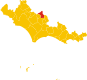 Map of comune of Maenza (province of Latina, region Lazio, Italy).svg