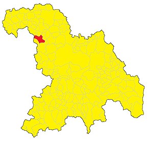 Poziția localității Vignale Monferrato