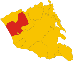 Map of comune of Vittoria (province of Ragusa, region Sicily, Italy).svg