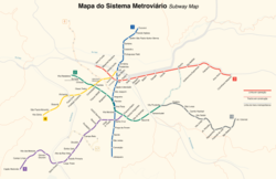 Carte du métro de São Paulo sur escala.png