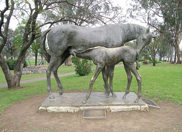 Mare and foal, Scone