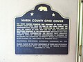 Marker for the Civic Center.