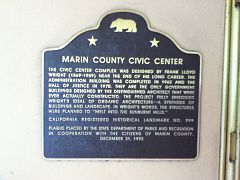 Marker for the Civic Center.