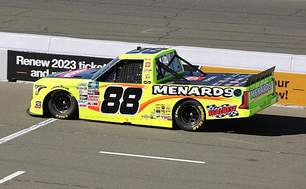 The Camping World Truck Series vehicle of the three-time series champion Matt Crafton