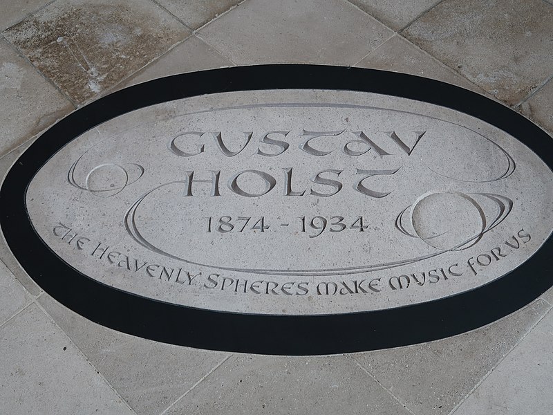 File:Memorial For Gustav Holst.jpg