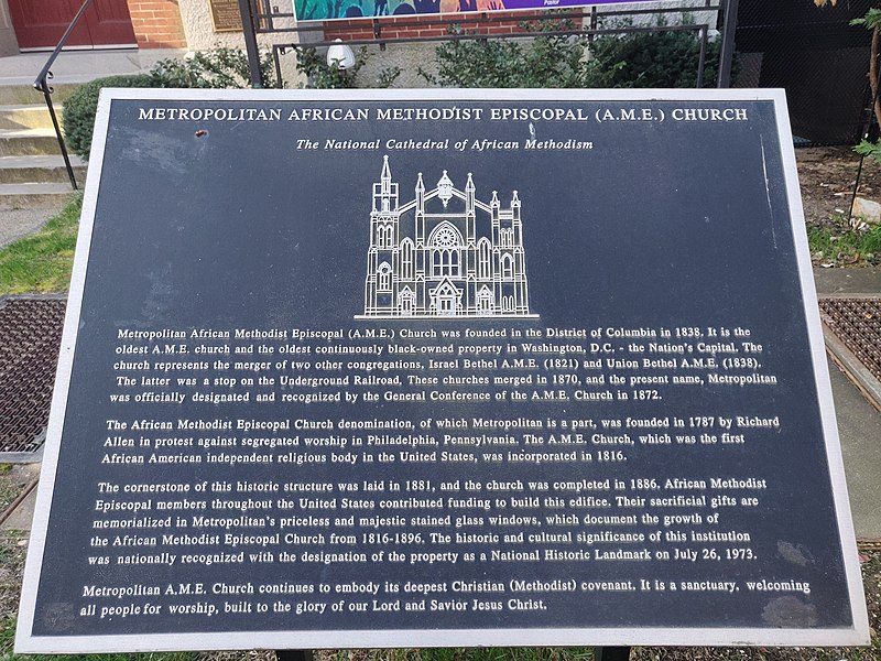 File:Metropolitan African Methodist Episcopal Church Sign.jpg