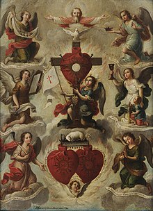 Allegory of the Holy Eucharist Miguel Cabrera - Allegory of the Holy Eucharist - 1750.jpg