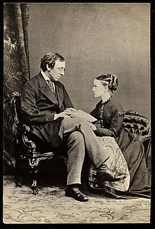 Millicent Garrett Fawcett with Henry Fawcett, c. 1880. (22159137393).jpg