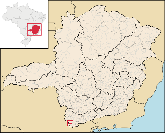 Localização de Munhoz em Minas Gerais