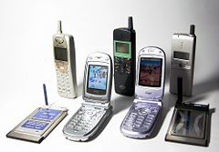 Image 61Personal Handy-phone System mobiles and modems, 1997–2003 (from Mobile phone)