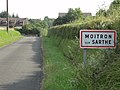 Entrée de Moitron-sur-Sarthe.