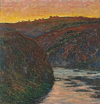 <i>The Valley of the Creuse, Sunset</i> Painting by Claude Monet