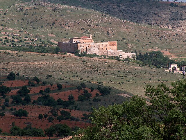 Mor Hananyo Monastery, or The Saffron Monastery in the Tur Abdin region.