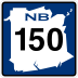 Route 150 marker