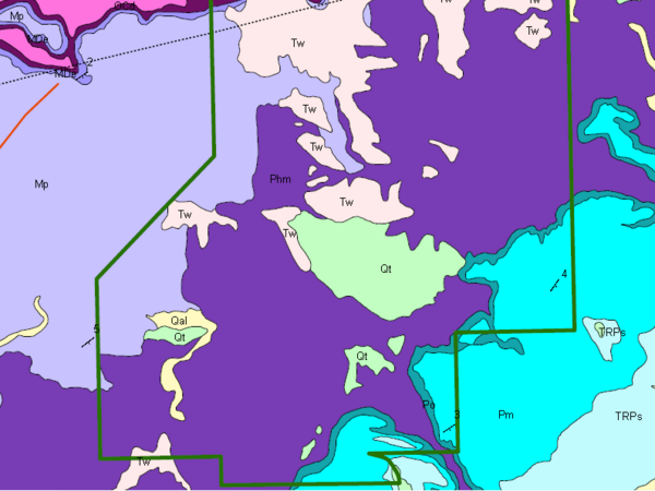 Minnekahta Formation (here:Pm) on Wind Cave National Park map, South Dakota NPS Wind Cave NP Geologic Map.png