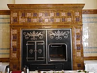 The tiling of the club's original Grill Room. National Liberal Club, London, August 2016 01.jpg