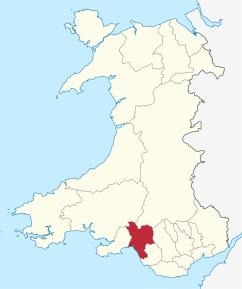 Poziția regiunii Neath Port Talbot county borough