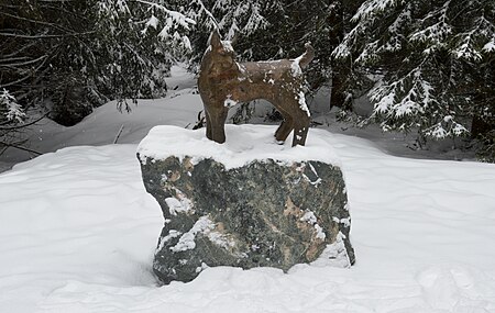 Neues Luchsdenkmal im Harz