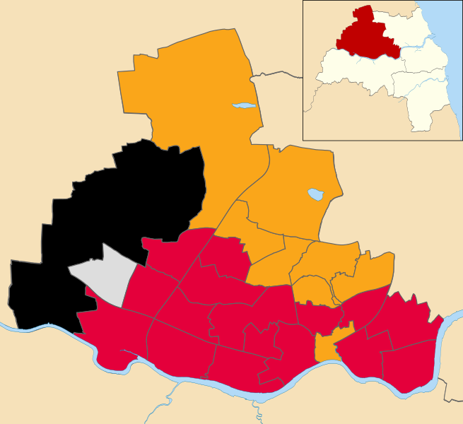 File:Newcastle upon Tyne UK local election 2019 map.svg