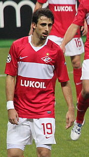 Pareja con la maglia dello Spartak Mosca nel 2010.