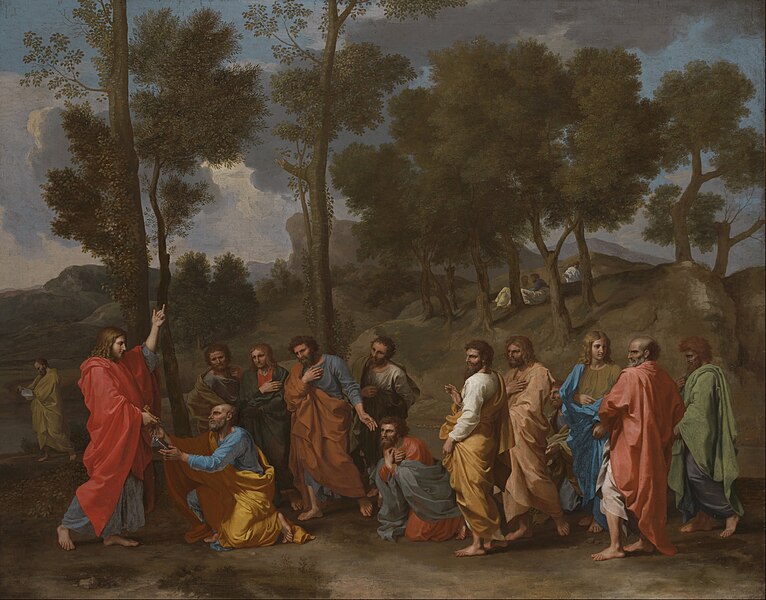 File:Nicolas Poussin - The Sacrament of Ordination (Christ Presenting the Keys to Saint Peter) - Google Art Project.jpg