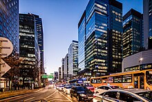 Downtown Seoul, South Korea Night view of Downtown Seoul along Jongno Street in 2020.jpg