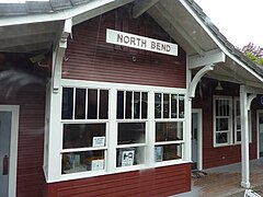 North Bend railway station, Snoqualmie, Washington, 2011