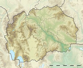 Kočanska reka na zemljovidu Sjeverne Makedonije