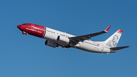 English: Norwegian Air Shuttle Boeing 737-86N (reg. LN-NOG, msn 35647) at Munich Airport (IATA: MUC; ICAO: EDDM). Deutsch: Norwegian Air Shuttle Boeing 737-86N (Reg. LN-NOG, msn 35647) auf dem Flughafen München (IATA: MUC; ICAO: EDDM).