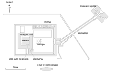 Nyuserre's Sun Temple Plan ru.svg