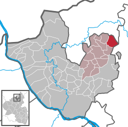 Läget för Oberdreis i Landkreis Neuwied