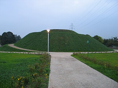 Mound in park