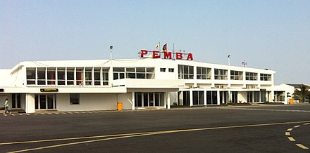 view of Pemba airport terminal