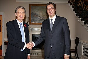 Philip Hammond & Aleksandar Vučić in London 2014.jpg