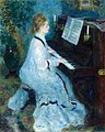 Porträt, Genre oder Interieur. Pierre-Auguste Renoir: Frau am Klavier, 1937.