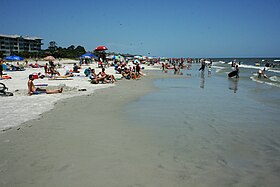 Hilton-Head Island Beach heinäkuun lopussa 2009