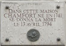 Memorial plaque at 10, rue Chabanais [fr], Paris 2ième