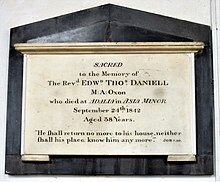 photographie : plaque Norwich à Daniell