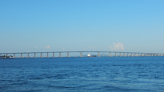 Rio-Niterói Bridge, in Guanabara Bay