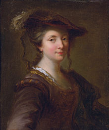 Louise Julie de Mailly-Nesle, Comtesse de Mailly, by Alexis Grimou. She served as Dame du Palais to Queen Marie Leszczynska. Portrait of a Lady, said to be Louise Julie de Nesle, Comtesse de Mailly by Alexis Grimou.jpg