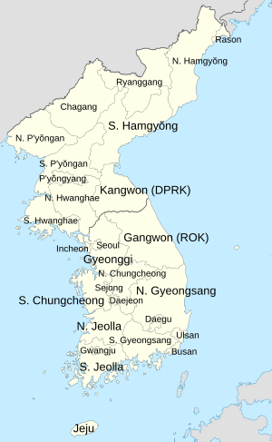 Provinces Of Korea