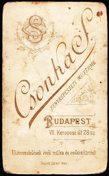 File:Rákóczi (Kerepesi) út 28., Csonka Simon fényképészeti műterme. Fortepan 81074.jpg